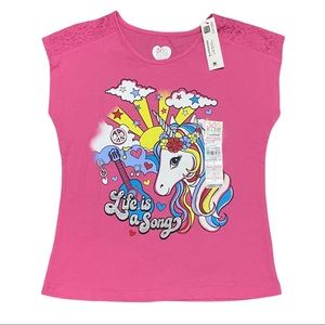 Girls Size 7 Unicorn Tee